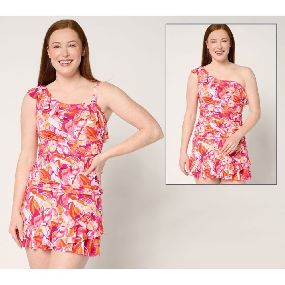 Isaac Mizrahi Live! Women's Swimsuit Sz 10 Bridgehampton Multi-colored